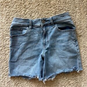 Express Light Blue Jean Shorts